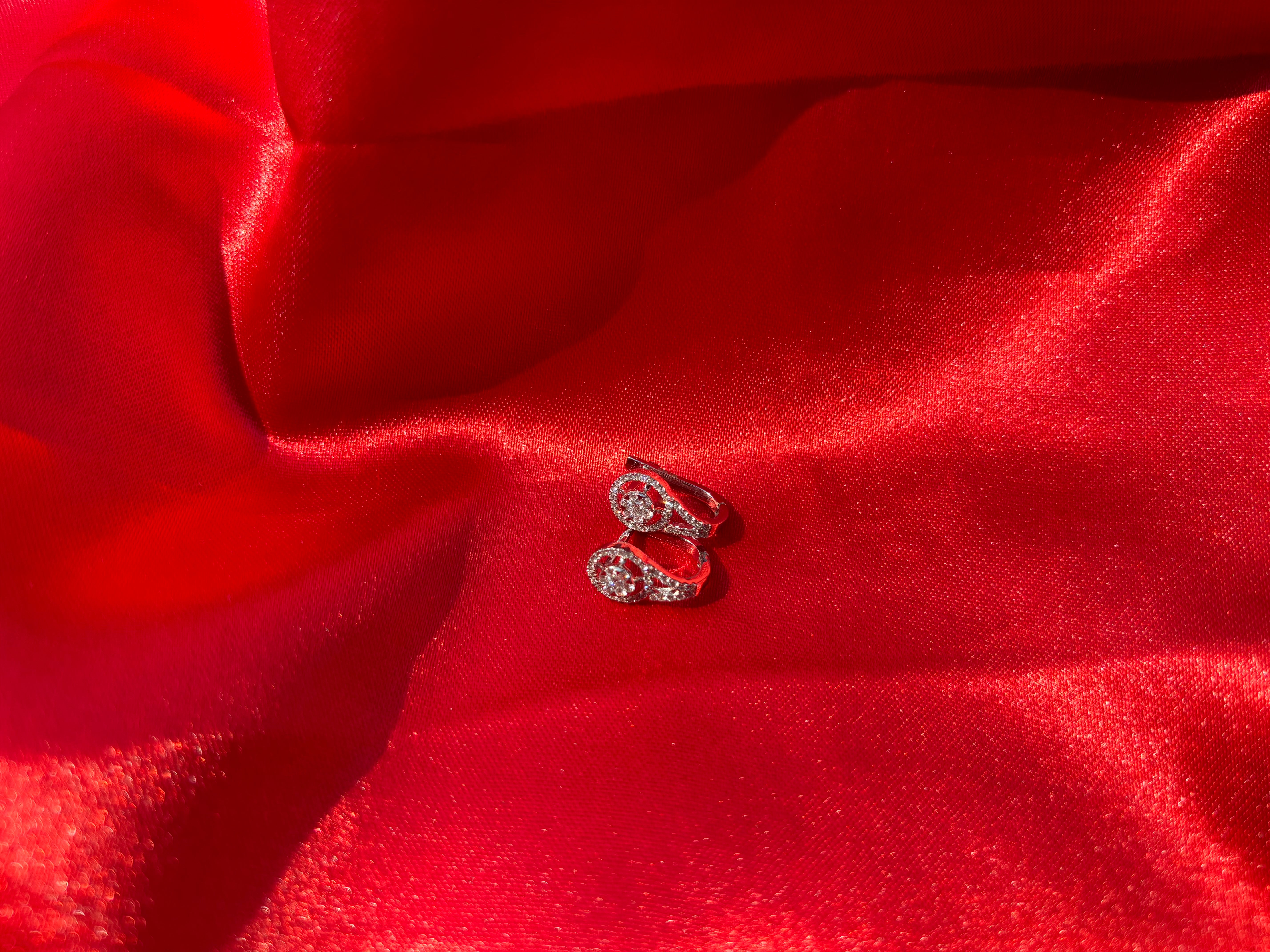 Sparkling Petite Elegance: Lab-Grown Diamond & Yellow Gold Earrings